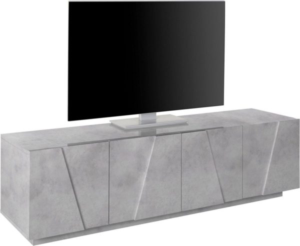 Mobile Porta TV Ping 160 - 4 ante - Cemento Bronx - immagine 4