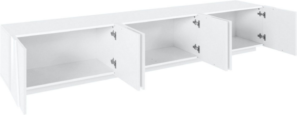 Mobile Porta TV Ping 240 - 6 ante - Bianco Lucido - immagine 2