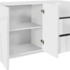 Credenza Ping 140 - 2 ante/3 cassetti - Bianco Lucido - immagine 2