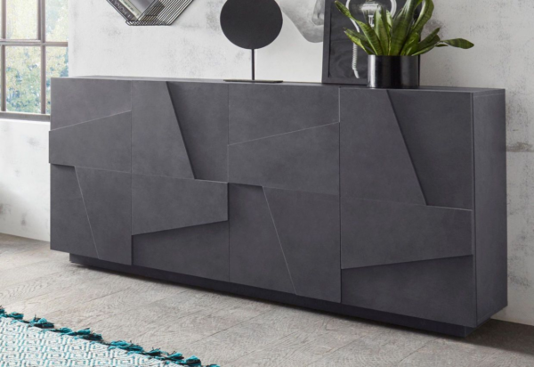 Credenza Ping 160 - 4 ante - Ardesia