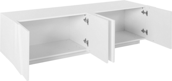 Mobile Porta TV Ping 160 - 4 ante - Bianco Lucido - immagine 2