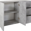 Credenza Ping 140 - 2 ante/3 cassetti - Cemento Bronx - immagine 2