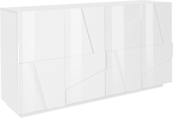 Credenza Ping 160 - 4 ante - Bianco Lucido - immagine 3