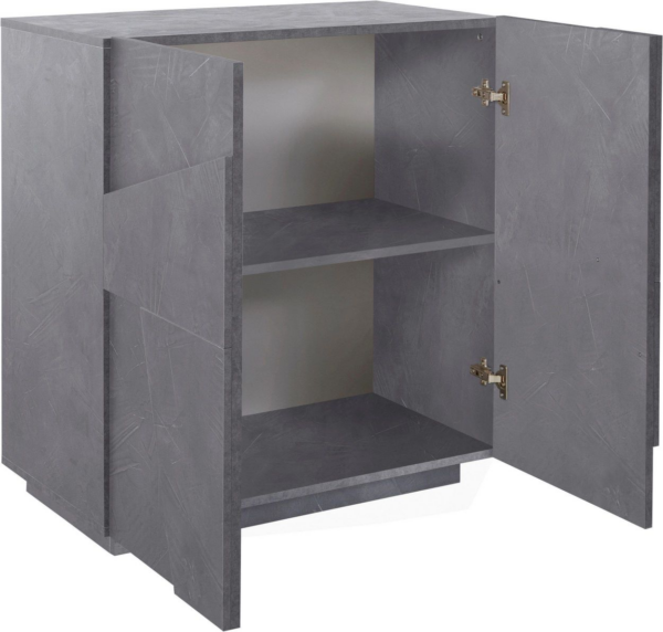 Credenza Ping 80 - 2 ante - Ardesia - immagine 2