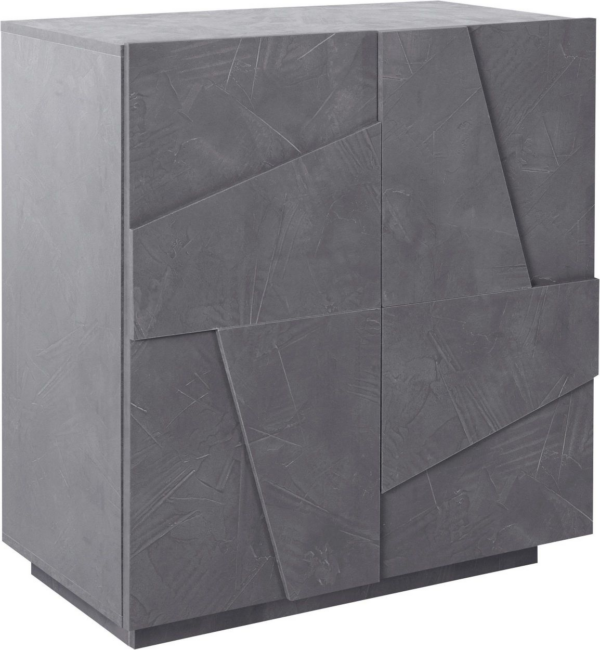 Credenza Ping 80 - 2 ante - Ardesia - immagine 4