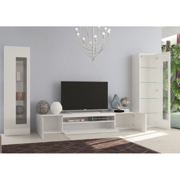 Set Soggiorno Daiquiri - 290x162x40 - Bianco Lucido - immagine 2