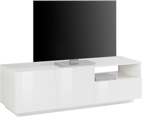 Mobile Porta TV Vega 150 - 2 ante - Bianco Lucido - immagine 4