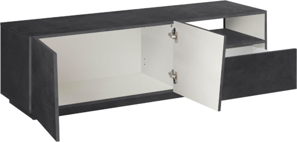 Mobile Porta TV Vega 150 - 2 ante/1 cassetto - Ardesia - immagine 4