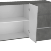 Credenza Vega 140 - 2 ante/3 cassetti - Ardesia - immagine 4