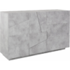 Credenza Ping 140 - 2 ante/3 cassetti - Cemento Bronx - immagine 4