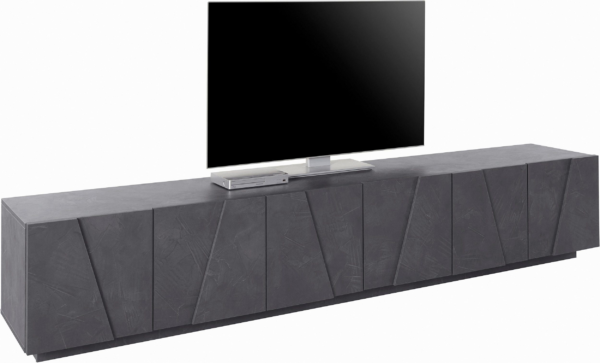 Mobile Porta TV Ping 240 - 6 ante - Ardesia - immagine 4
