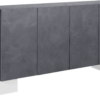 Credenza Pillon 210 - 2+4 ante - Bianco Lucido/Report - immagine 4
