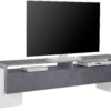 Porta TV Pillon 210 - 2+1 ante - Bianco Lucido/Report - immagine 3