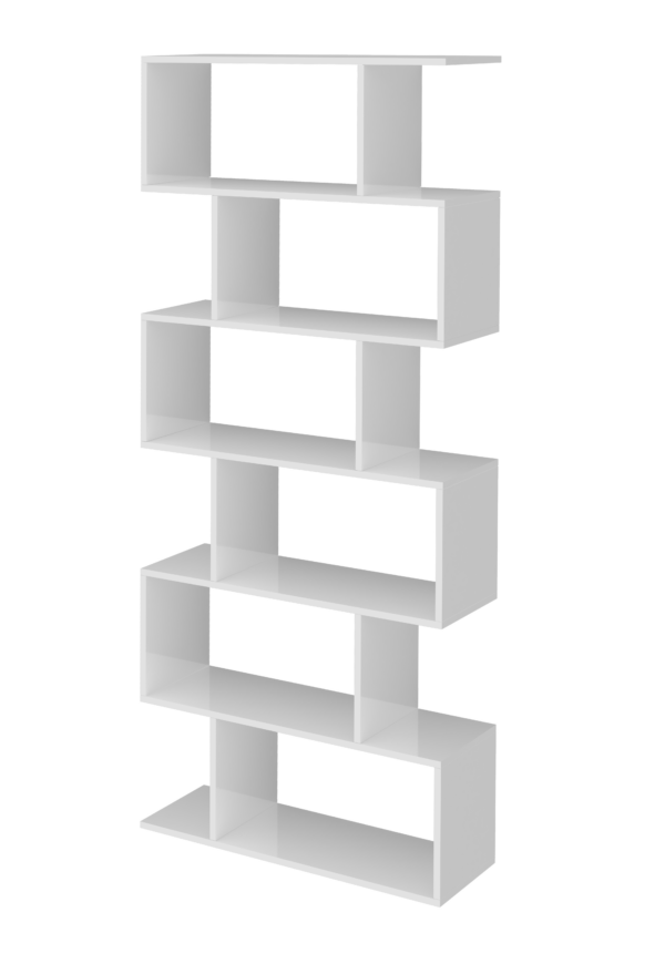 Libreria Calli - 84x192x24 - Bianco Lucido - immagine 2