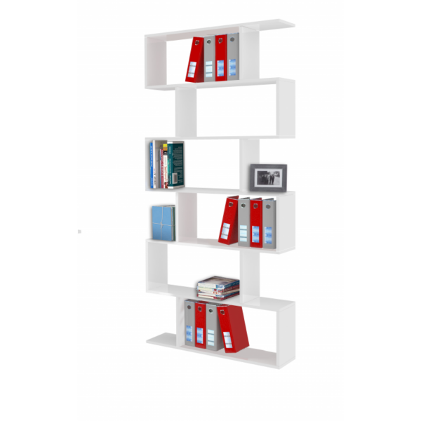 Libreria Calli - 84x192x24 - Bianco Lucido - immagine 5