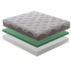 Materasso con TECHNOAIRFRESH® - sfoderabile Altezza 26cm Livello di rigidità 7/10 - immagine 6