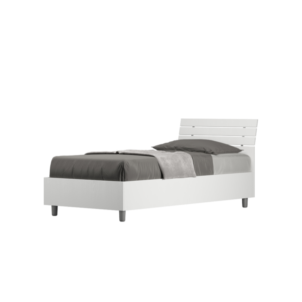 Letto Singolo 80x200 cm testata inclinata con doghe Ankel