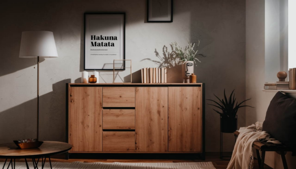 Madia Denver 3 160x40x88H quercia antracite - immagine 2