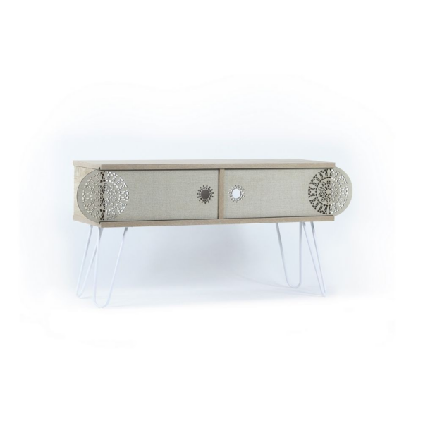 Porta TV Illia rovere 106x30x48H MT190122 - immagine 2