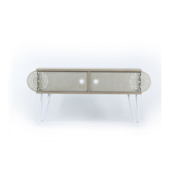 Porta TV Illia rovere 106x30x48H MT190122 - immagine 3