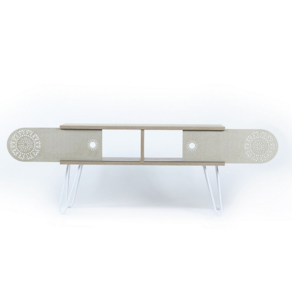 Porta TV Illia rovere 106x30x48H MT190122 - immagine 4