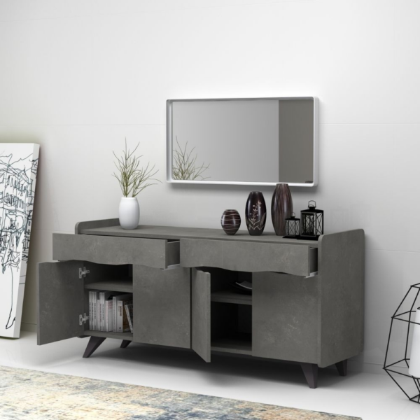 Madia Sila cemento 140x45x72H cm. - immagine 2