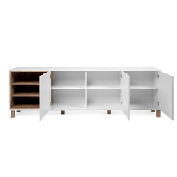Madia Menorca 57A 3 ante bianco rovere 200x35x64,5 - immagine 2