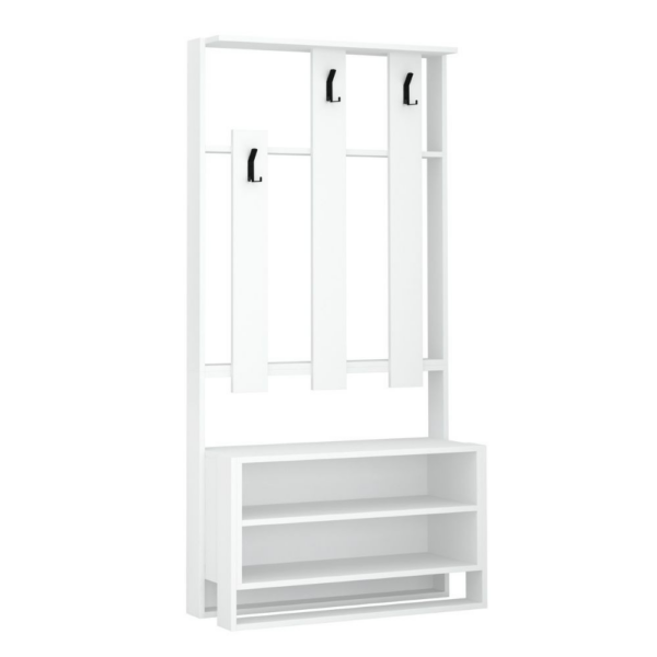 Mobile ingresso Chester bianco 90x36x180 - immagine 2