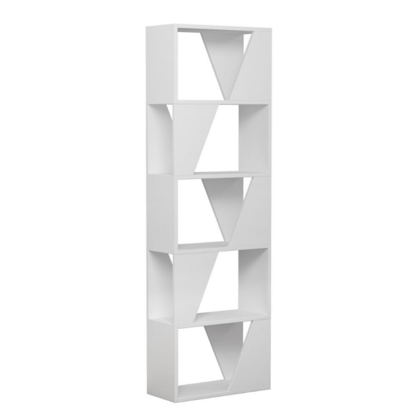 Libreria Frame bianca 5 ripiani 54x168 - immagine 2