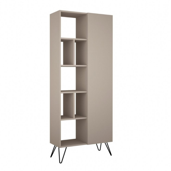 Libreria Jedda tortora con anta 80,6x191 - immagine 3