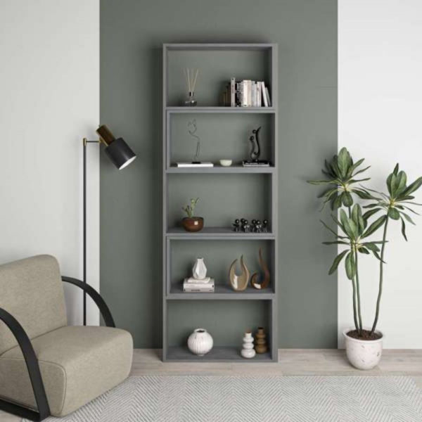 Libreria Wish estensibile angolare grigio retro 200h - immagine 2