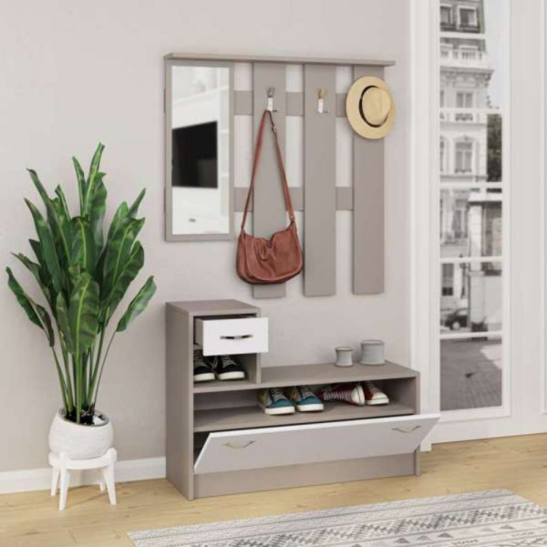 Mobile ingresso Rudolf bianco light mocha - immagine 2