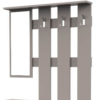 Mobile ingresso Rudolf bianco light mocha - immagine 7