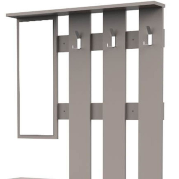 Mobile ingresso Rudolf bianco light mocha - immagine 7