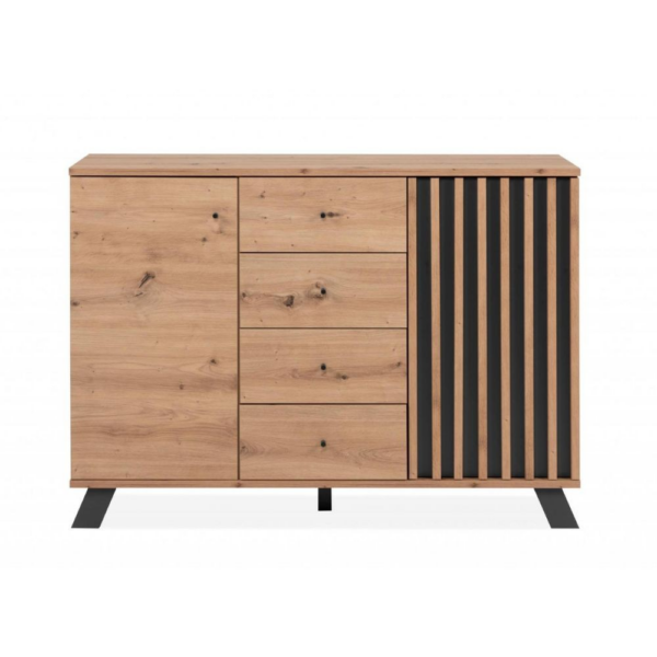 Madia Medan01B 2 ante e 4 cassetti rovere antracite - immagine 4