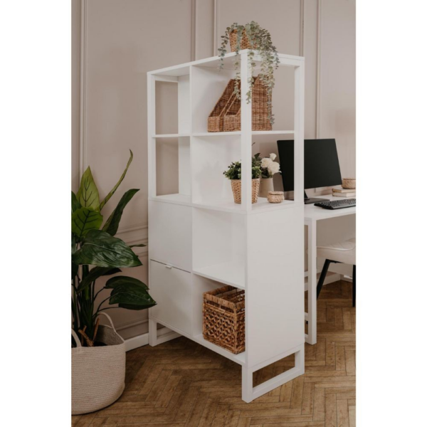 Credenza a giorno Sumatra20A bianca bifacciale - immagine 2