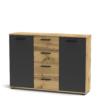 Credenza Berno colore rovere wotan e antracite - immagine 4
