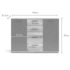 Credenza Berno colore rovere wotan e antracite - immagine 6