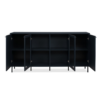 Credenza Caracas 51A con 4 ante e 4 ripiani colore navy blue - immagine 4