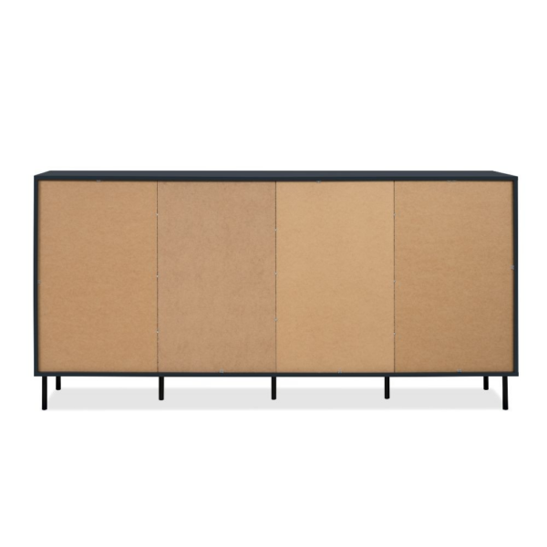 Credenza Caracas 51A con 4 ante e 4 ripiani colore navy blue - immagine 5
