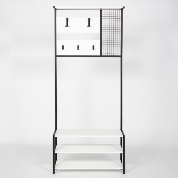 Scaffale ingresso Nomad colore bianco - immagine 2